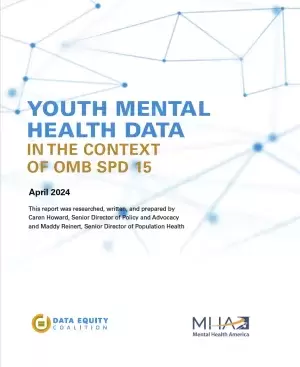 Youth Mental Health Data report cover