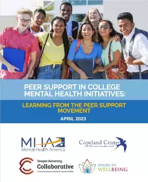 Cover photo from College Peer Support Report